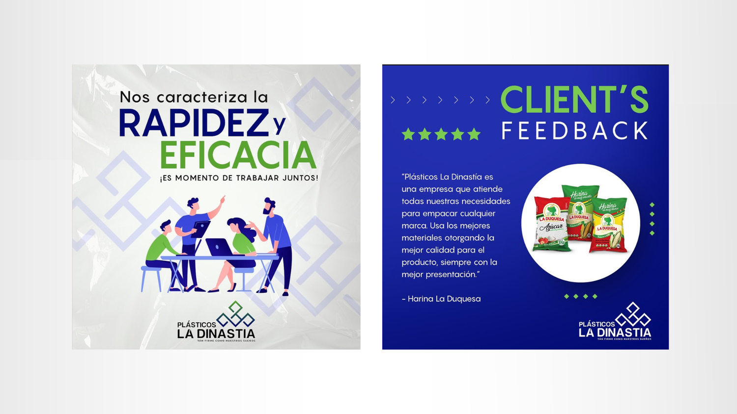 Plásticos La Dinastía — social media branding