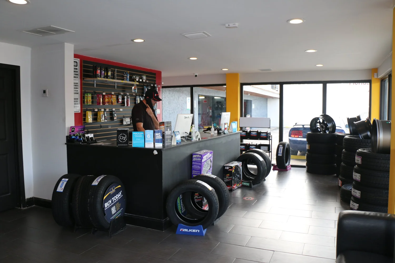 Russo Tyres branded service van